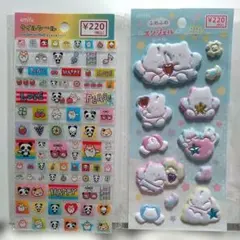 amifa タイルシール　ハムスター&パンダ　ふわふわエンジェルシール　①