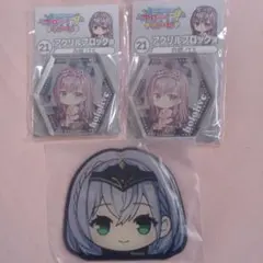 ホロライブ白金ノエル ホロライフ！りぴーと！アクリルブロック2マグネット1セット