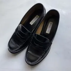 ハルタ　女性用　ローファー　黒　24センチ　ブラック　HARUTA 高校生