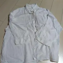 UNIQLO リネン ホワイトシャツ XL