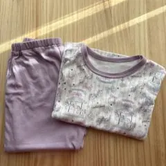 新品未使用ユニコーン遊園地柄　薄紫パジャマ 100cm