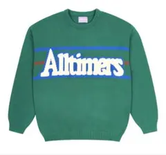 Alltimers グリーン クルーネックセーター