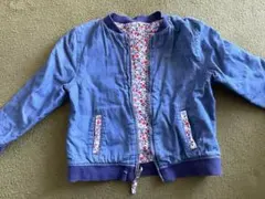 【トミーヒルフィガー】デニムブルー /花柄リバーシブルジャケット