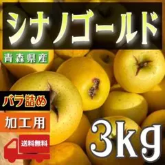 青森県産 ＂ シナノゴールド ＂りんご 加工用 3kg 産地直送 リンゴ 林檎のサムネイル