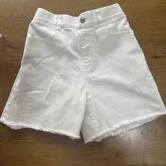 GLOBAL WORK （グローバルワーク） 半ズボン ホワイト フリンジ裾