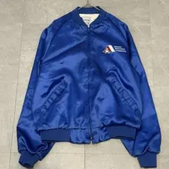 USA製 80s Dunbrooke サテン スタジャン 青 M y2k テックのサムネイル