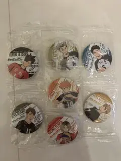 ハイキュー　くら寿司缶バッジ 7個セット