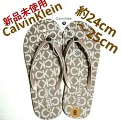 Calvin Kleinカルバンクライン 未使用ビーチサンダル24.5cm〜26のサムネイル