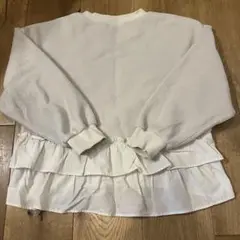 GU ジーユーキッズ　フリル　フリース　トップス　140