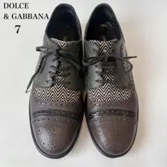 美品 ドルチェ&ガッバーナ 定価10万円 ドルガバ　ハラコ　本革靴のサムネイル