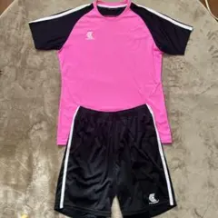 ACUORE サッカーウェア 上下セット ピンク ブラックのサムネイル