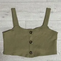 【GU】ビスチェ　レディースM カーキ