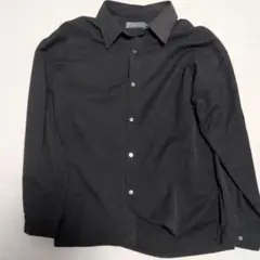 CLEL ブラック 長袖シャツ Sサイズ 黒シャツ