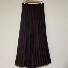 チェック柄 プリーツスカート　ロング