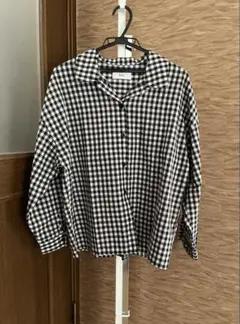 アズール　AZUL BY MOUSSY ギンガムチェック 長袖シャツのサムネイル