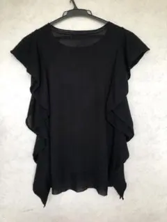 ZARAザラ　ニット　黒ノースリー