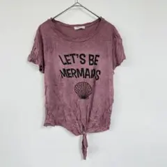 PERSAYA【L】LET’S BE MERMAIDS Tシャツ 半袖 ロゴ