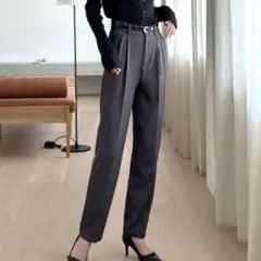 [GRL] テーパードパンツ　カジュアル　綺麗め　ラフ　M シンプル　楽ちん