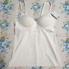 ユニクロ エアリズム シームレス Ｖネックブラキャミソール Ｓ【新品】ホワイト