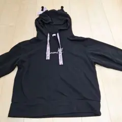 Mサイズ 裏起毛 クロミちゃん パーカー ブラック サンリオ