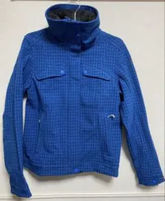 【激レア】ノースフェイス スタンドカラーコート レディースM ブルー チェック柄