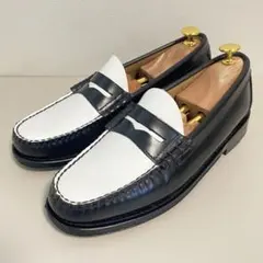 【極美品】ジーエイチバス ラーソン コインローファー 25.0cm バイカラーのサムネイル