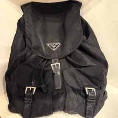 ビンテージプラダ☆ナイロンリュック　ブラック