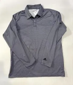 【美品】アディダスゴルフ 長袖 ポロシャツ メンズ XO/XXG グレー