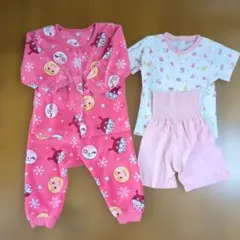 女の子用パジャマ　90センチ夏用　95センチアンパンマン冬用フリース　まとめ売りのサムネイル