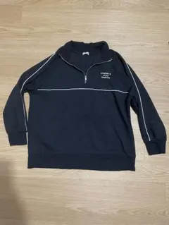 COLZA ハーフジップ スウェット ブラック