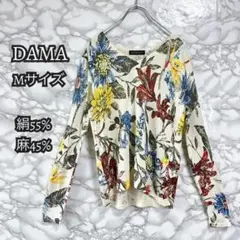DAMA 花柄 Mサイズ ディノス ダーマコレクション シルク リネン
