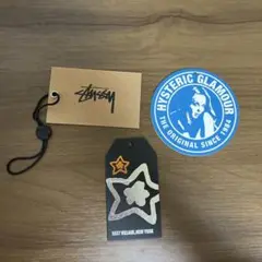 Stussy Hysteric Glamour star team 商品タグ値札