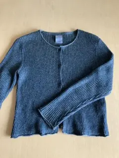 カーディガン　チャコールグレー　ラメ入り