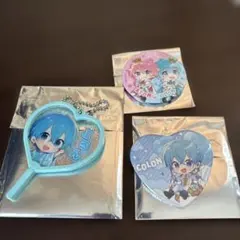 すとぷり　ころんくん　缶バッチ　うちわキーホルダー　3点セット