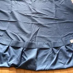 ダークブルー ストライプカーテン