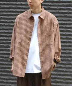 【BACK NUMBER】ブロードチェックロングスリーブシャツ