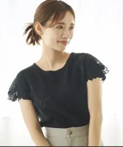 mysty woman フラワーシシュウスリーブプルオーバーのサムネイル