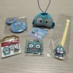 【まとめ売り】ハンギョドン キーホルダー缶バッジぬいぐるみ指輪セット 計7点