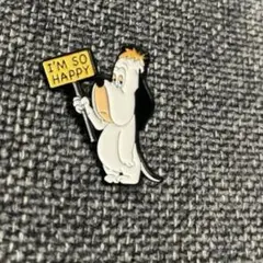 Droopy ドルーピー ピンバッジ I'M SO HAPPY