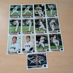 Topps 読売ジャイアンツ ベースボールカード 13枚セット