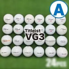 【A05】Titleist VG3 白 年式混合 ロストボール 24球のサムネイル