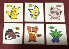 ポケモンパン　シール　デコキャラ　6枚セット