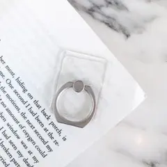 ホールドリング スマホリング シンプル スタンド ホルダー スクエア　四角