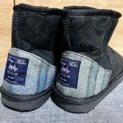 ブーツ　M 23.5 レディース　ムートンブーツ　ブラック　防寒