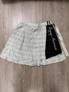 早い者勝ち！！reppid armarioグリーン系チェック スカート レピピ