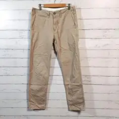 GU　ジーユー　メンズ　Mサイズ　ベージュ　美品　73cm