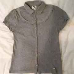 アーノルドパーマー　コットン　フリル　グレー ポロシャツ