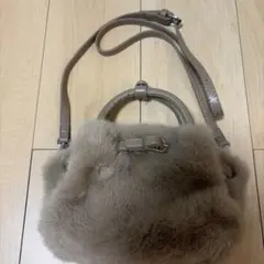 ファー ショルダーバッグ 2way