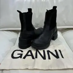 GANNI ガニー レザー ブーツ 定番 37 - メルカリ