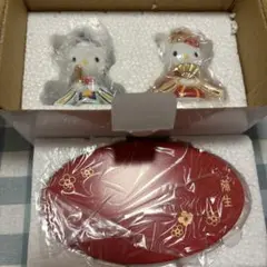 Anne様専用　新品未使用品　平成レトロ　ハローキティ 雛人形セット 赤台座